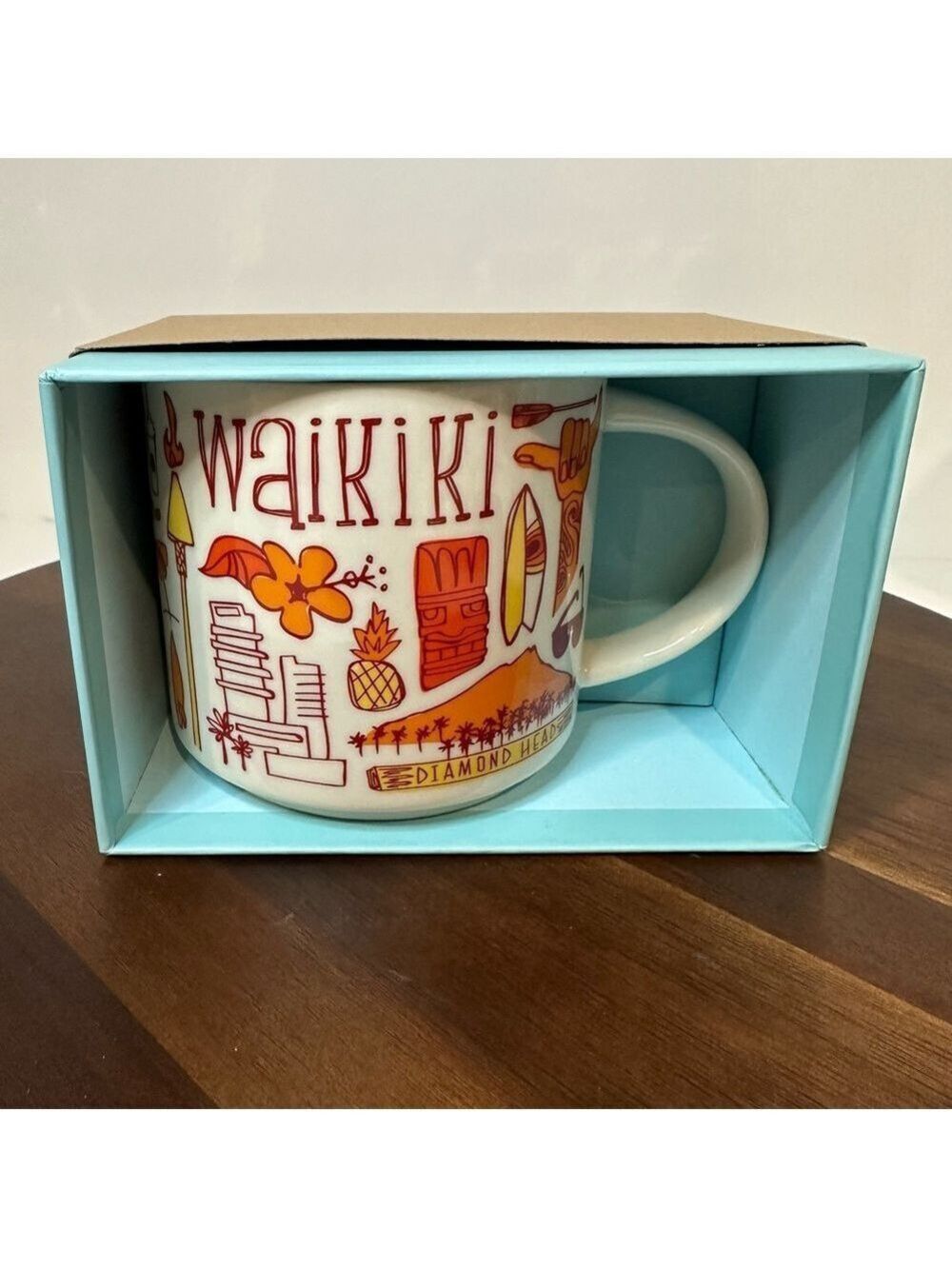 Starbucks Been There Series Waikiki Mug 2023 14 oz NIB Hawaii
